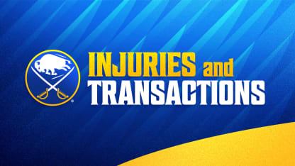 buffalo sabres injury updates transactions