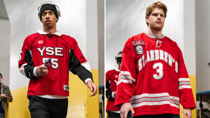 Warren Foegele Quinton Byfield sport junior hockey jerseys in hometown Toronto