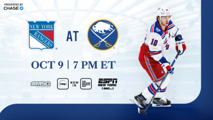 Rangers at Sabres: Pregame Notes | 10.09.25