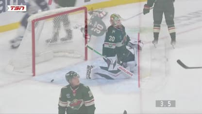 WPG@MIN: Morrissey scores goal against Jesper Wallstedt