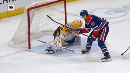 NSH@EDM: Annunen effectue un bel arrêt contre Zach Hyman