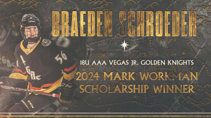 Braeden Schroeder Named 2024 Recipient of Mark Workman Scholarship