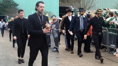 Preds, Stars arrive in style