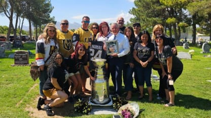 Stanley Cup brought to Golden Knights fan's gravesite