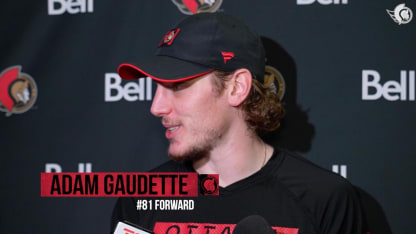 Adam Gaudette dispo médias après le match contre MTL