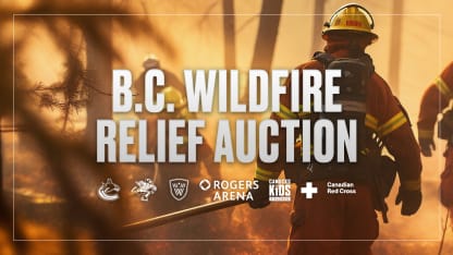 vancouver canucks host online auction in support of bc wildfires