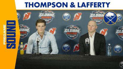 Tage Thompson & Sam Lafferty Pregame vs. NJ