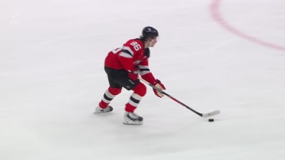 Hughes scores on the breakaway