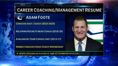 Adam Foote named Canucks Head Coach