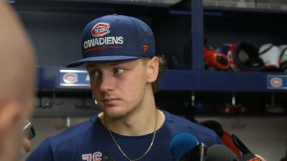 Après-match c. BUF : Bolduc