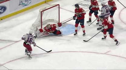 NYR@FLA: Tarasov with a great save against Vincent Trocheck
