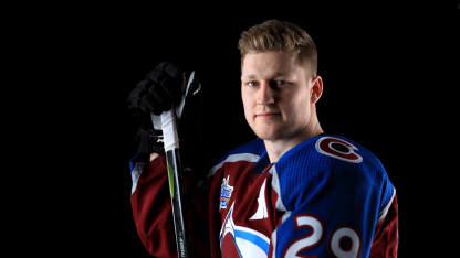 Nathan MacKinnon Media Day pose portrait 2018 All-Star Game Tampa Bay 2018 January 27