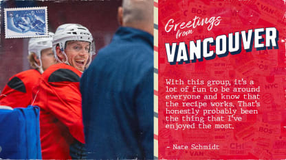 POSTCARD: Schmidt checks in from Vancouver