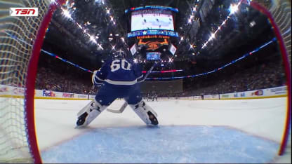 COL@TOR: Woll with a great save against Nathan MacKinnon