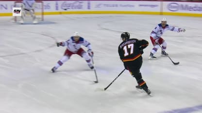 NYR@CGY: Coronato scores goal against Igor Shesterkin