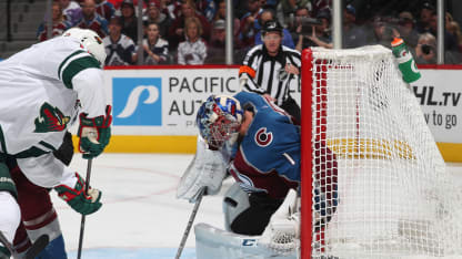 Colorado Avalanche Minnesota Wild Semyon Varlamov Save 4 October 2018
