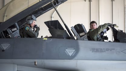 Scott Mayfield Air Force in jet