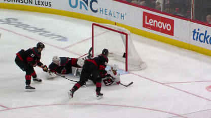 Bussi denies Cousins on one-timer