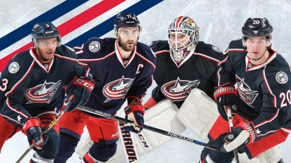 All Star CBJ Blue Jackets Mediawall 1130
