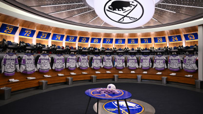 buffalo sabres hockey fights cancer warmup jerseys honor 2022