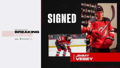 Jimmy Vesey Signs with Devils