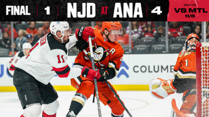 DEVILS AT DUCKS 11/02/25 GAME STORY