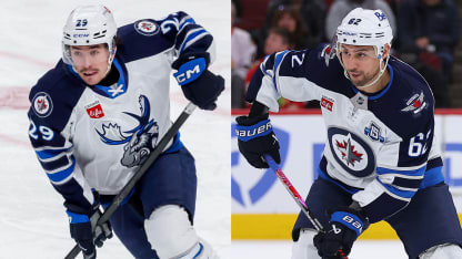 Nino Niederreiter als Reihenkollege beim NHL-Debut von Brayden Yage