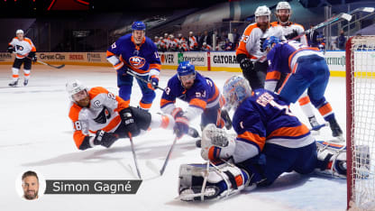 Giroux islanders badge Gagné