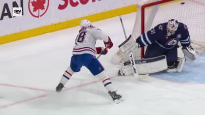 MTL@WPG: Hutson scores goal against Connor Hellebuyck