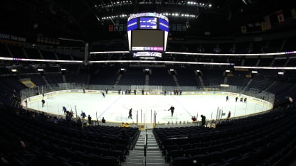 practice road morning skate Nashville Bridgestone Arena 2018 November 27