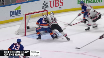 CHI@NYI: Soderblom with a great save against Bo Horvat