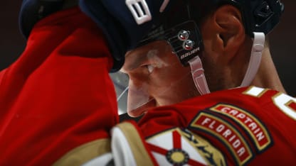 Aleksander Barkov #16 of the Florida Panthers skates the ice during warm ups prior to the start of their game against the New Jersey Devils at the Amerant Bank Arena on November 12, 2024 in Sunrise, Florida. (Photo by Eliot J. Schechter/NHLI via Getty Images)