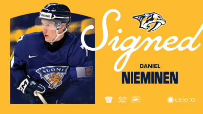 Predators Sign Daniel Nieminen to Three-Year, Entry-Level Contract - 2026_04_14