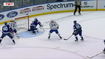 MTL@TBL: Slafkovsky scores goal against Jonas Johansson