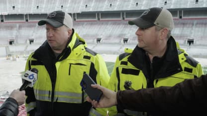 Stadium Series rink build presser