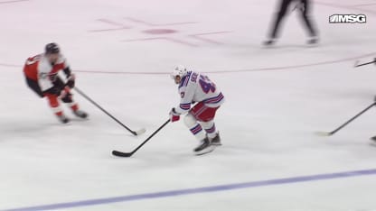 NYR@PHI: Gavrikov scores goal against Dan Vladar