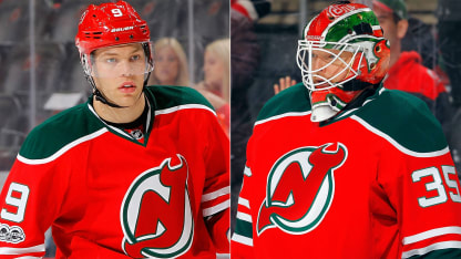 Taylor Hall and Cory Schneider