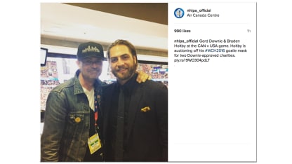 NHLPA on Instagram Gord Downie Braden Holtby