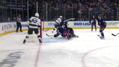 LAK@NYR: Danault scores goal against Igor Shesterkin