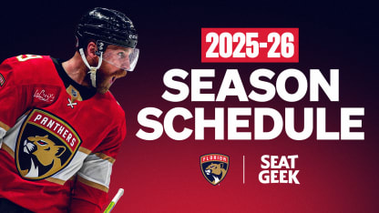 Florida Panthers Announce 2025-26 Regular Season Schedule