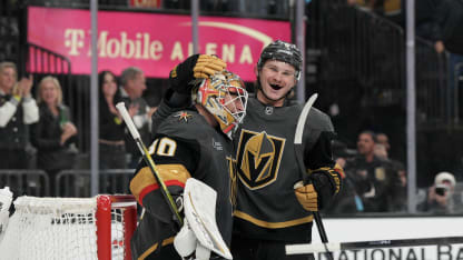 Carl Lindboms första seger i NHL