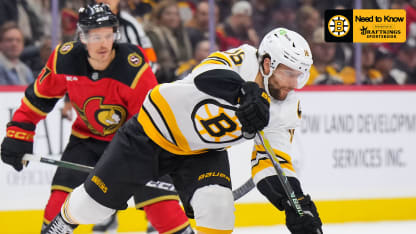Need to Know: Bruins vs. Senators 