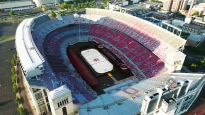 Blue Jackets Ohio State ice Stadium Series