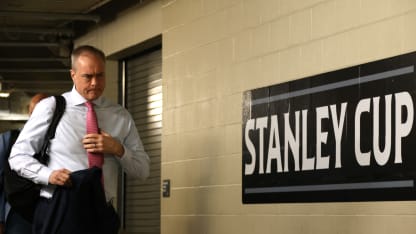 Head coach Paul Maurice of the Florida Panthers arrives before Game Four of the 2024 Stanley Cup Final between the Florida Panthers and the Edmonton Oilers at Rogers Place on June 15, 2024 in Edmonton, Alberta. (Photo by Dave Sandford/NHLI via Getty Images)