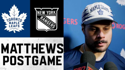 Auston Matthews | Post Game at  New York Rangers