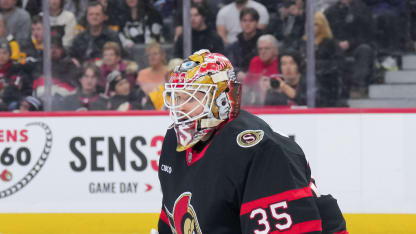 Ullmark på bänken för Senators