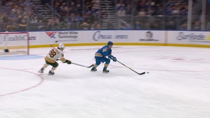 Pavel Zacha with a Goal vs. St. Louis Blues