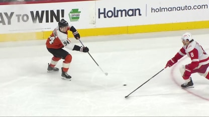 Travis Konecny with a Goal vs. Detroit Red Wings