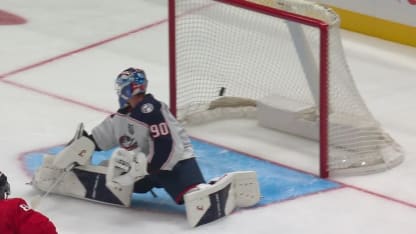 CBJ@WSH: Dubois scores goal against Elvis Merzlikins