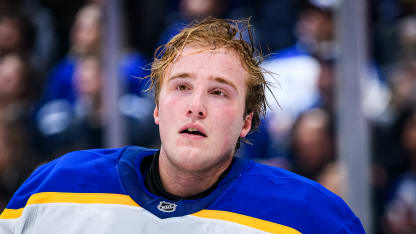 Buffalo Sabres Goaltender Ukko-Pekka Luukkonen (1) reacts during the NHL regular season game between the Buffalo Sabres and the Toronto Maple Leafs on January 27, 2026, at Scotiabank Arena in Toronto, ON, Canada. (Photo by Julian Avram/Icon Sportswire via Getty Images)
